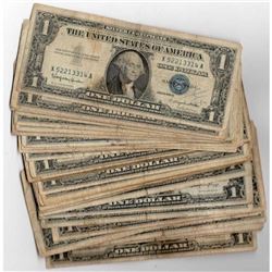 50 pcs. US $1 Silver Certificates