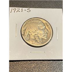 1921 S Full Date Buffalo Nickel