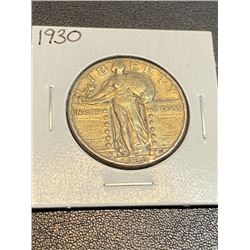 1930 Standing Liberty Quarter AU Grade