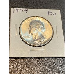 1954 BU Grade Washington Quarter