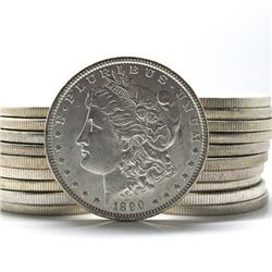 20 pcs. 1880-90's BU Grade Morgan Silver Dollars