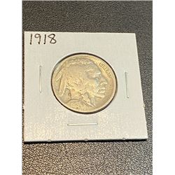 1918 Full Date Buffalo Nickel