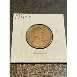 1911 S Lincoln Wheat Cent