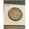 Image 1 : 1851 Half Cent Copper