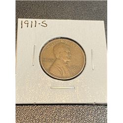 1911 S Lincoln Wheat Back Cent