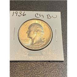 1936 CH BU Washington Quarter