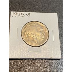 1925 S Full Date Buffalo Nickel