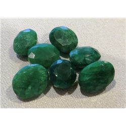 25 tcw. Light Emerald Gemstone Parcel 7pcs