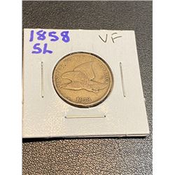 1858 SL Flying Eagle Cent