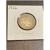 Image 1 : 1916 XF AU Grade Barber Dime