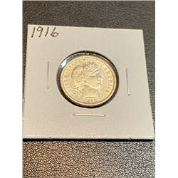 1916 AU Grade Barber Dime