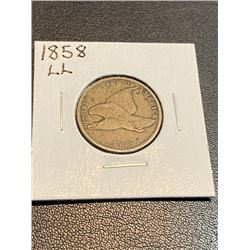1858 LL Flying Eagle Cent