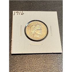 1916 High Grade Barber Dime