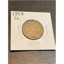 1858 SL Flying Eagle Cent