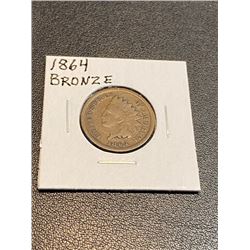 1864 BRONZE Indian Head Cent