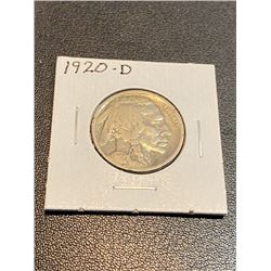 1920 D Readable Date Buffalo Nickel