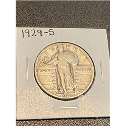 1929 S- Standing Liberty Quarter Dollar