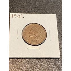 1902 Nice Full Liberty Band Indian Head Cent