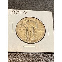 1929 s - Standing Liberty Quarter Dollar