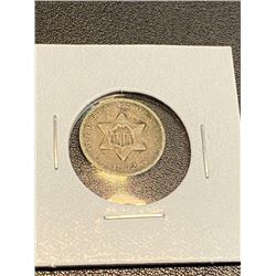 1852 III Cent Silver Coin