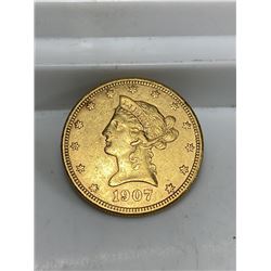 1907 S $10 Gold Liberty Better Date Coin