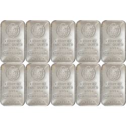(10) Englehard 1 oz. Silver Bars