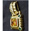 Image 2 : Vermeil Gold Sterling and Gemstone Pendant