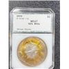 Image 1 : 1999 RAINBOW Toned Better Date US Silver Eagle