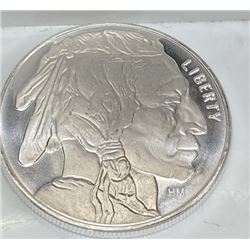 1 oz Silver Buffalo Design Silver Round