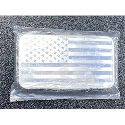 5 oz. Silver Bar  - USA Flag Design