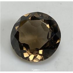9.5 ct. Natural Smokey Topaz Round Brilliant Gem