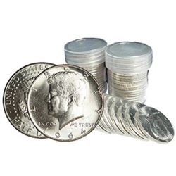 40 pcs. (2) Rolls of BU 1964 Kennedy Halves