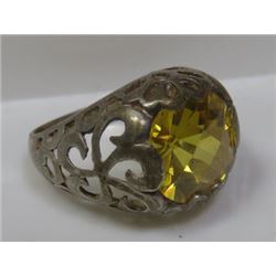 Sterling Silver Lemon Quartz Ring