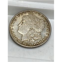 1878 s BU Toned Morgan Dollar