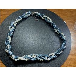 Faux Pearl Fashion Necklace - Multistrand -