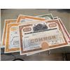 Image 2 : 10 pcs. Collectible Vintage Stock Certificates