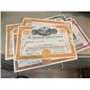 Image 3 : 10 pcs. Collectible Vintage Stock Certificates