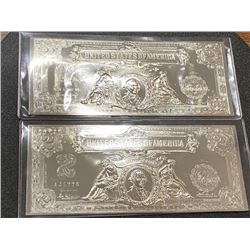 (2) Private Mint Restrike and Silver Overlay $2 SC