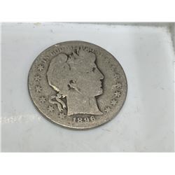 1896 O Better Date Barber Half Dollar