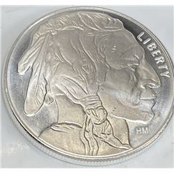 1 oz Silver Buffalo Design Silver Round