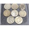 Image 1 : Lot of 8 US Silver Dollars - Mixed Morgan n Peace