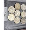 Image 2 : Lot of 8 US Silver Dollars - Mixed Morgan n Peace