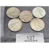 Image 2 : (5) Mixed Date Peace Silver Dollars