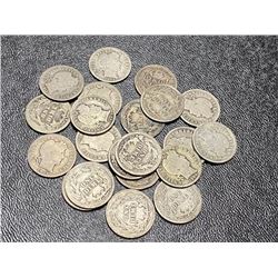 20 pcs. Barber Dimes - Mixed Dates