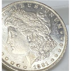 1881 O BU Grade PL Morgan Dollar