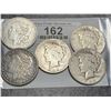 Image 1 : Lot of Peace and Morgan Silver Dollars