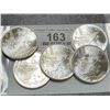 Image 2 : Lot of (5) 1 oz Dont Tread on Me Silver Rounds