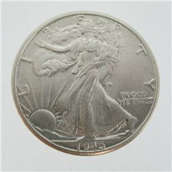 1945 D Walking Liberty Half Dollar