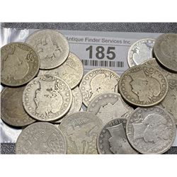 20 pcs. Barber Half Dollars Mixed Date and Grade