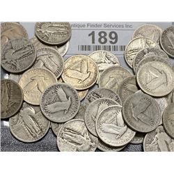 40 pcs. Better Grade Standing Liberty Halves
